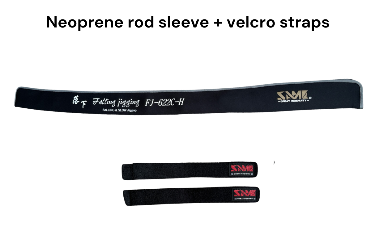 neoprene rod sleeve and rod velcro straps 